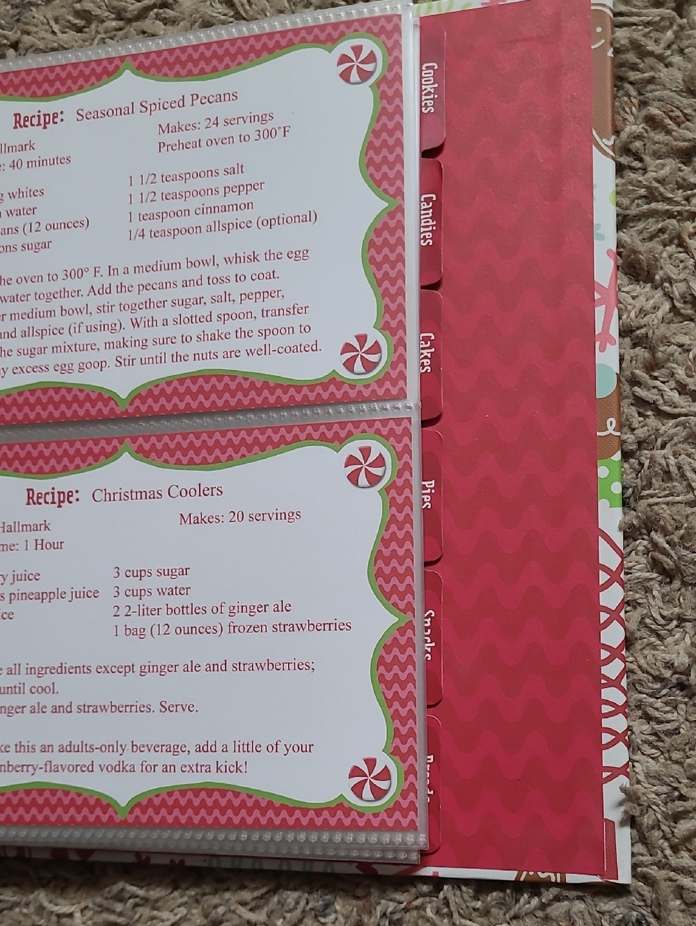 Hallmark Holiday Recipe Card Set - Picture 6 of 9